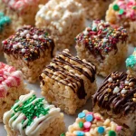 Christmas Rice Krispie Treat Bites Recipe