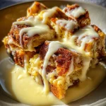 Classic Bread Pudding with Rich Vanilla Sauce Recipe