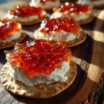 Pepper Jelly Cream Cheese Appetizer with Crackers Recipe