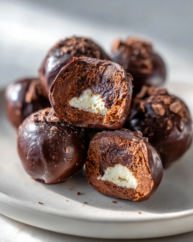 Chocolate Cake Cheesecake Truffles (Decadent Bite-Sized!)