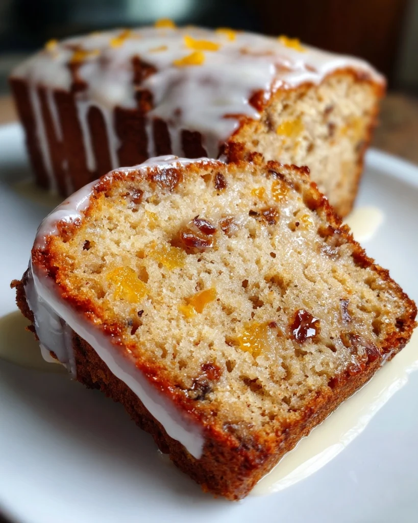 Date &amp; Orange Loaf Cake with Glaze (Bakery-Style at Home)