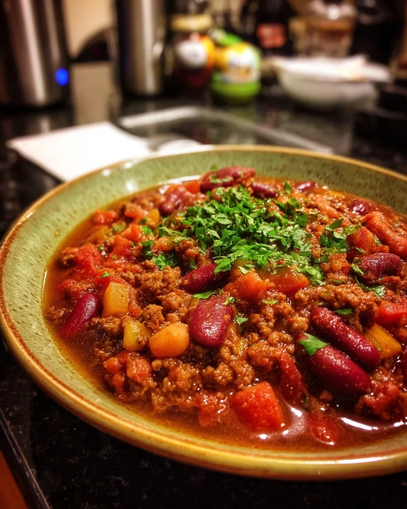 Easy Crockpot Chili (Dump, Cook, and Done!)
