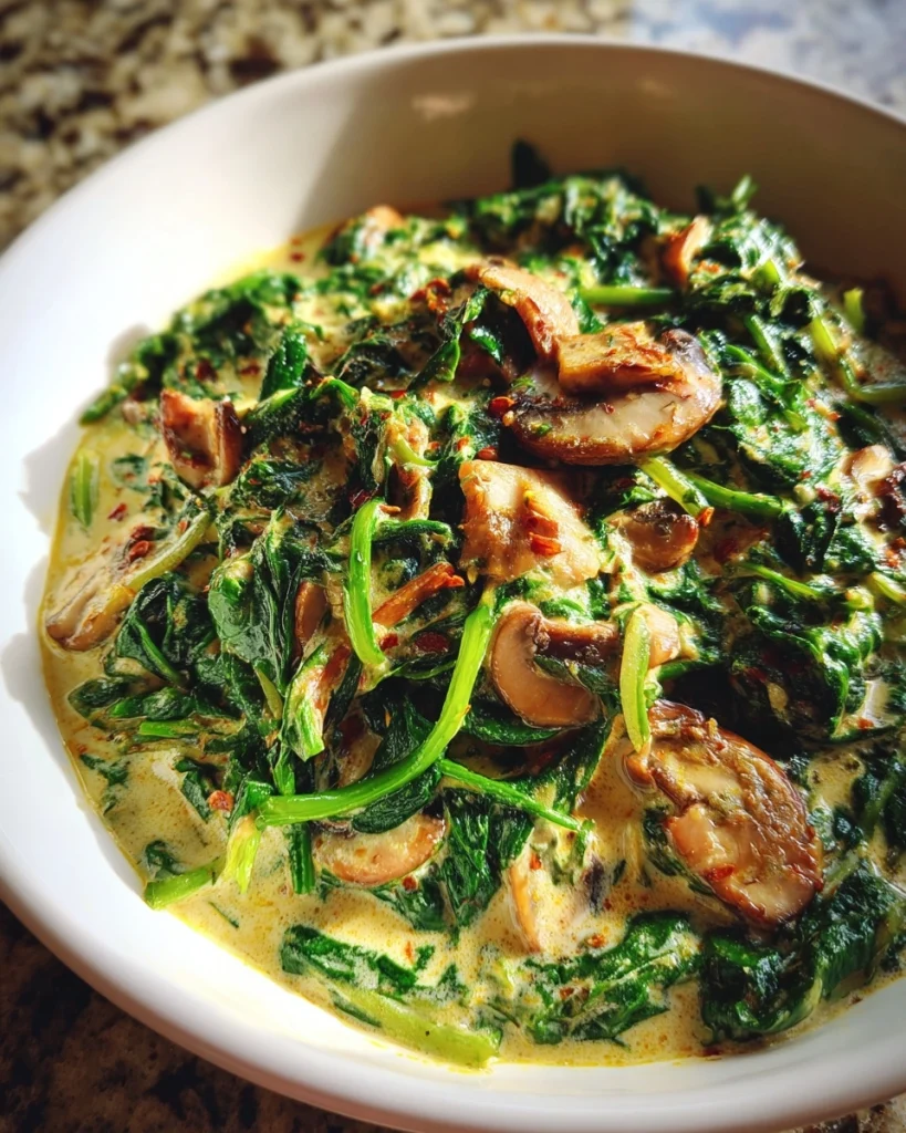 Easy Spinach &amp; Mushroom Curry (Big Flavor, Simple Steps)