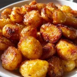 Honey Mustard Roasted Potatoes (Golden + Tangy!)