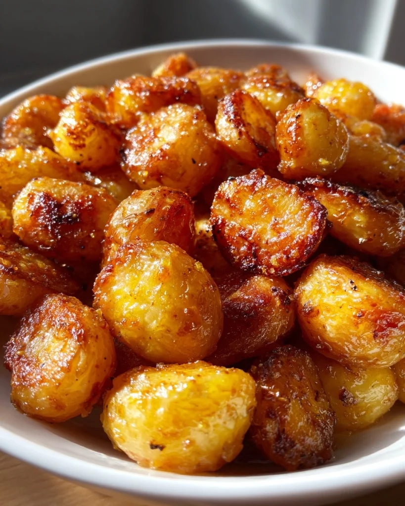 Honey Mustard Roasted Potatoes (Golden + Tangy!)