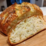 No-Knead Roasted Garlic Rosemary Bread (Crusty Perfection)