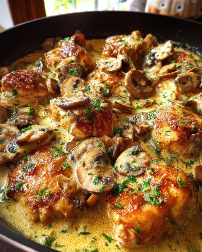 One-Pan Creamy Mushroom Chicken (Weeknight Winner)