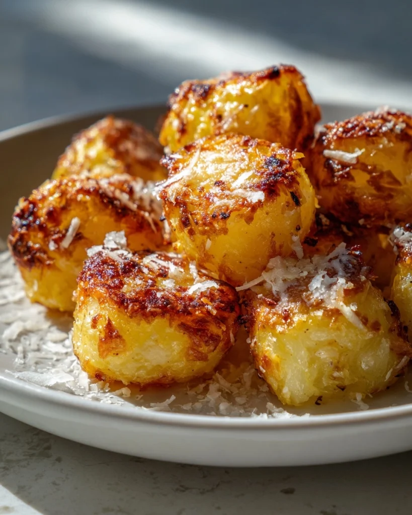 Parmesan Baby Potatoes (Crispy Outside, Fluffy Inside)