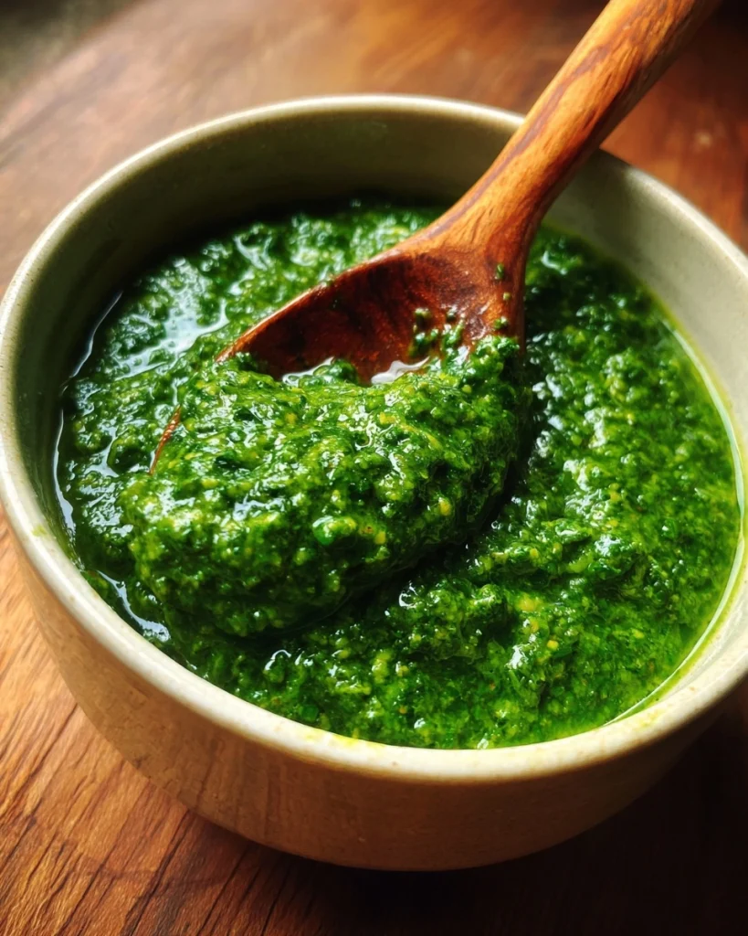 Spinach Basil Pesto (Fresh, Green, and Ready in Minutes)